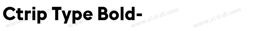 Ctrip Type Bold字体转换